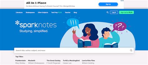 sparknotes website.